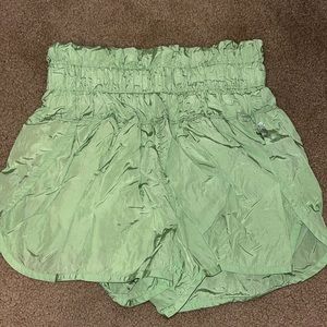 Free people shorts in lime green: size small